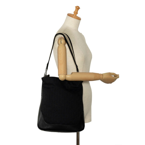 グッチ GGキャンバス バンブー ハンドバッグ ショルダーバッグ 2WAY 001 4058 ブラック キャンバス レザー レディース GUCCI 【中古】