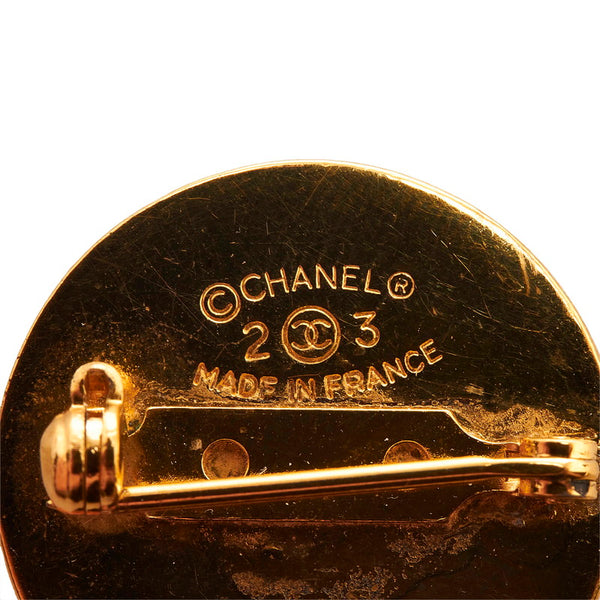 シャネル マトラッセ スウィング ココマーク ブローチ ゴールド メッキ レディース CHANEL 【中古】