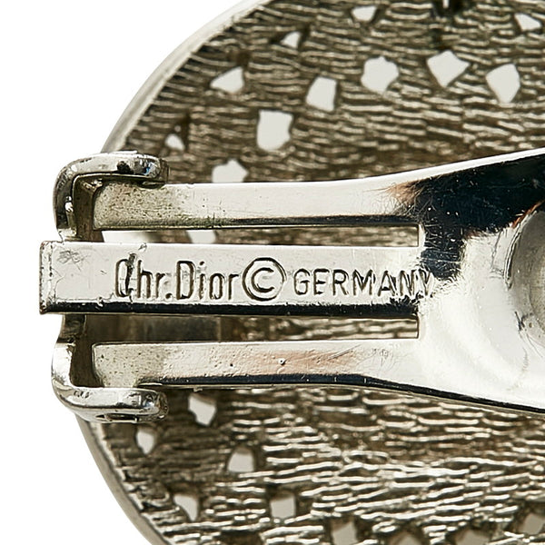 ディオール シルバー メタル プラスチック イヤリング レディース Dior 【中古】