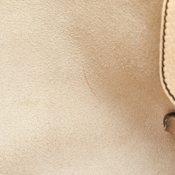 サルヴァトーレフェラガモ トートバッグ FH-21 8423 ホワイト レザー レディース Salvatore Ferragamo 【中古】