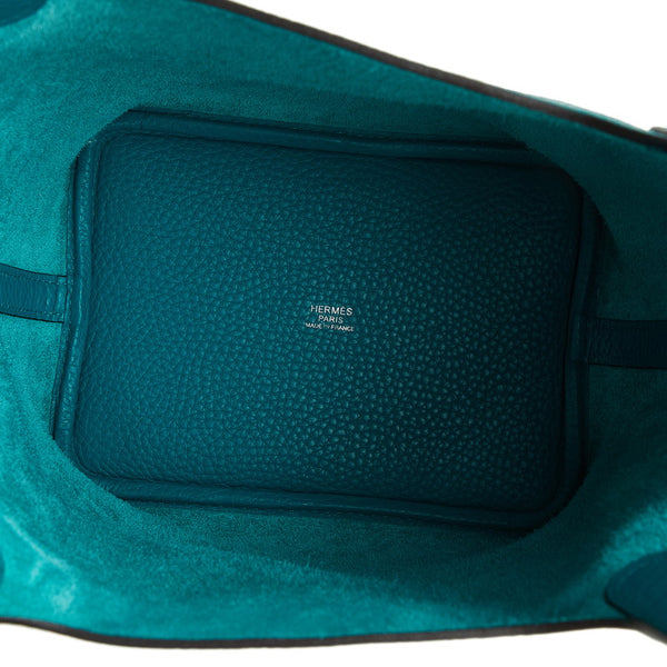 エルメス ピコタンロックPM ハンドバッグ ブルーパオン トリヨンクレマンス レディース HERMES 【中古】