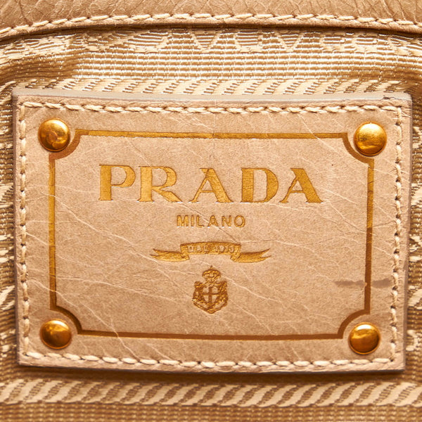 プラダ ハンドバッグ ショルダーバッグ 2WAY グリーン レザー レディース PRADA 【中古】