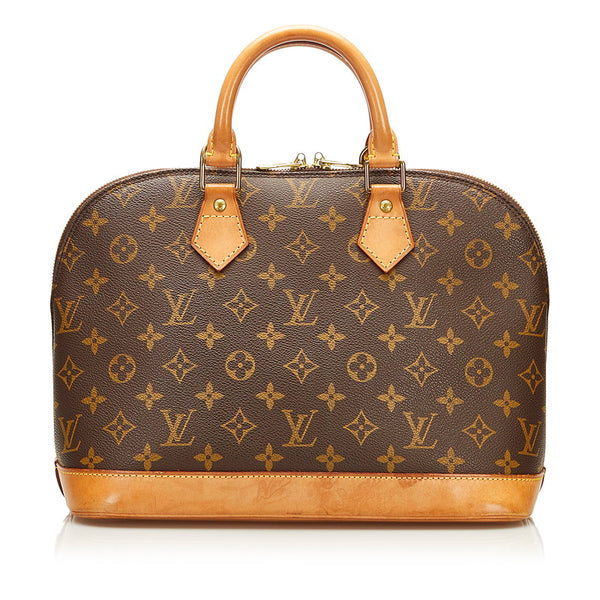 ルイ ヴィトン モノグラム アルマ ハンドバッグ M51130 ブラウン PVC レザー レディース LOUIS VUITTON 【中古】