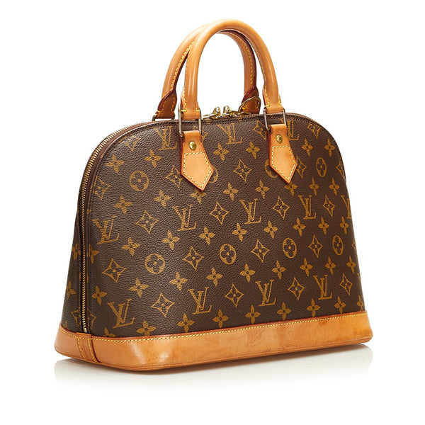 ルイ ヴィトン モノグラム アルマ ハンドバッグ M51130 ブラウン PVC レザー レディース LOUIS VUITTON 【中古】