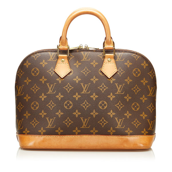 ルイ ヴィトン モノグラム アルマ ハンドバッグ M51130 ブラウン PVC レザー レディース LOUIS VUITTON 【中古】