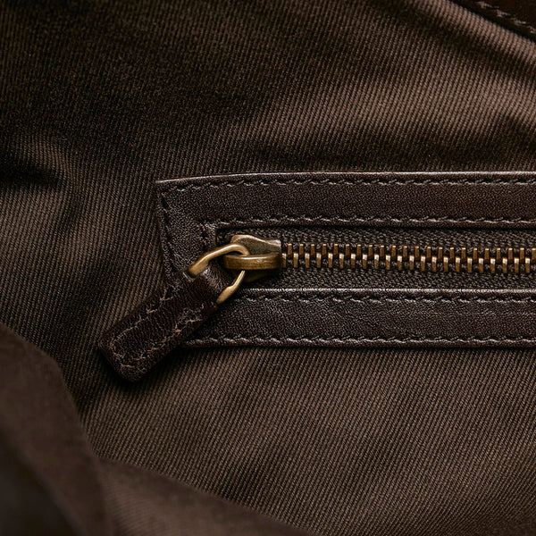 グッチ GGキャンバス ワンショルダーバッグ 106250 ブラウン キャンバス レザー レディース GUCCI 【中古】