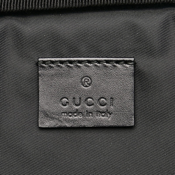 グッチ エンブロイダリー タイガー クラッチバッグ ラップトップケース 473884 ブラック キャンバス レディース GUCCI 【中古】