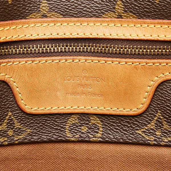 ルイ ヴィトン モノグラム サックショッピング トートバッグ ショルダーバッグ M51108 ブラウン PVC レザー レディース LOUIS VUITTON 【中古】