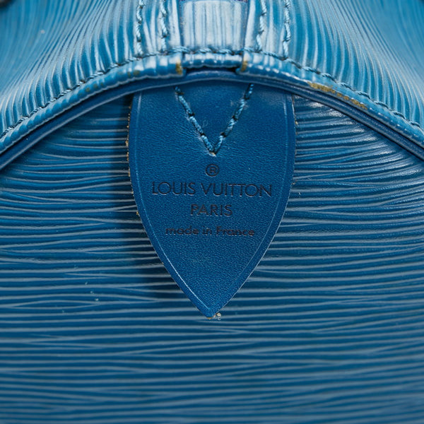 ルイ ヴィトン エピ スピーディ25 ハンドバッグ ミニボストンバッグ M43015 トレドブルー レザー レディース LOUIS VUITTON 【中古】