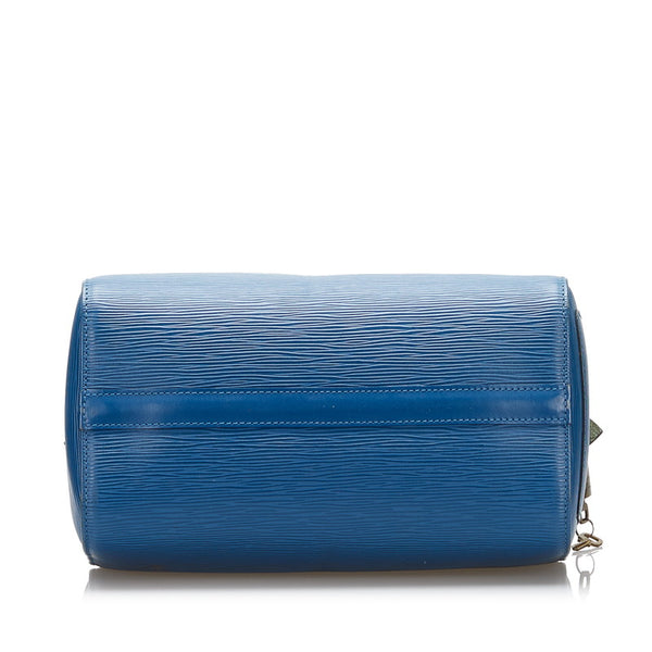 ルイ ヴィトン エピ スピーディ25 ハンドバッグ ミニボストンバッグ M43015 トレドブルー レザー レディース LOUIS VUITTON 【中古】