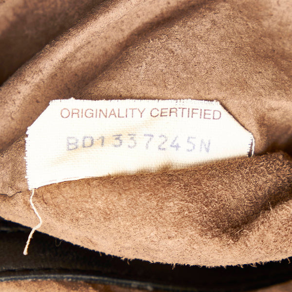 ボッテガヴェネタ イントレチャート ワンショルダー ブラック レザー ベロア レディース BOTTEGAVENETA 【中古】