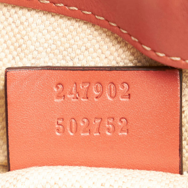 グッチ ディアマンテ スーキー 247902 ベージュ ピンク キャンバス レザー ハンドバッグ ショルダーバッグ 2WAY レディース GUCCI 【中古】