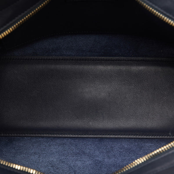 サンローラン ベビー ダウンタウンカバス ハンドバッグ ショルダーバッグ 2WAY 436834 ネイビー レザー レディース SAINT LAURENT 【中古】