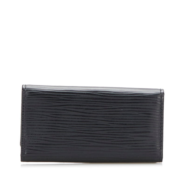 ルイ ヴィトン エピ ミュルティクレ4 4連 キーケース キーホルダー M63822 ノワール ブラック レザー レディース LOUIS VUITTON 【中古】