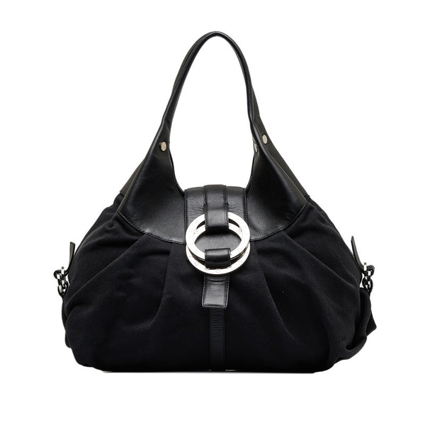 ブルガリ ブルガリブルガリ ハンドバッグ ブラック レザー レディース BVLGARI 【中古】