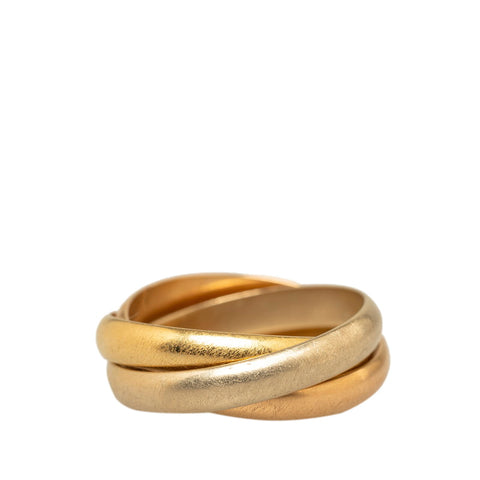 カルティエ トリニティ #57 リング 指輪 K18WG ホワイトゴールド K18YG イエローゴールド K18PG ピンクゴールド レディース CARTIER 【中古】