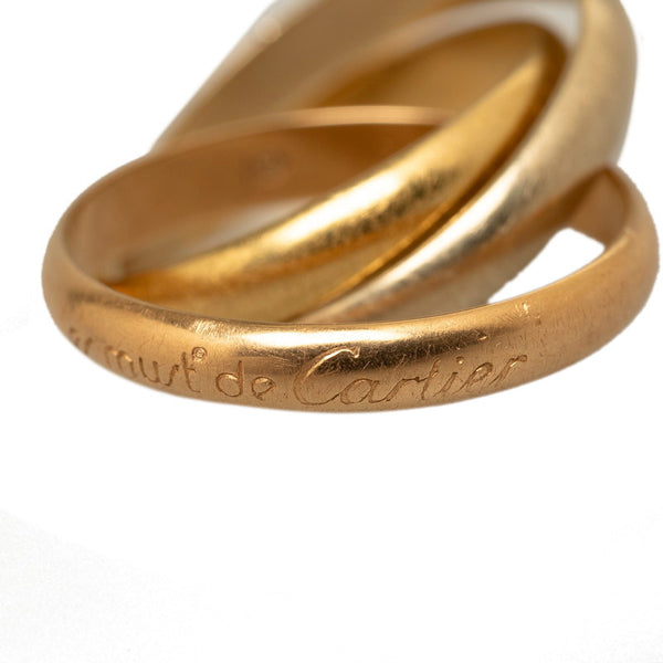カルティエ トリニティ #57 リング 指輪 K18WG ホワイトゴールド K18YG イエローゴールド K18PG ピンクゴールド レディース CARTIER 【中古】