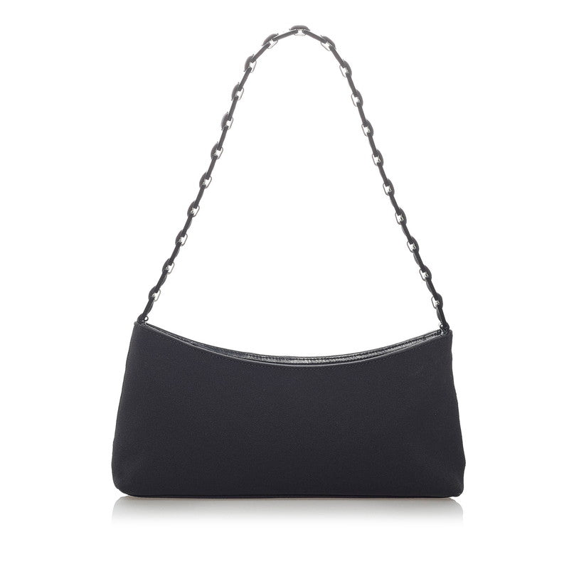 サルヴァトーレフェラガモ チェーン ワンショルダーバッグ D21 9659 ネロ ナイロン レディース Salvatore Ferragamo 【中古】