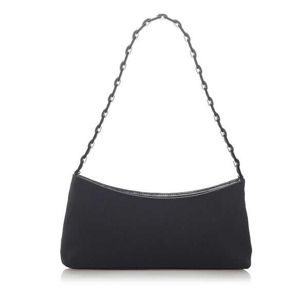 サルヴァトーレフェラガモ チェーン ワンショルダーバッグ D21 9659 ネロ ナイロン レディース Salvatore Ferragamo 【中古】