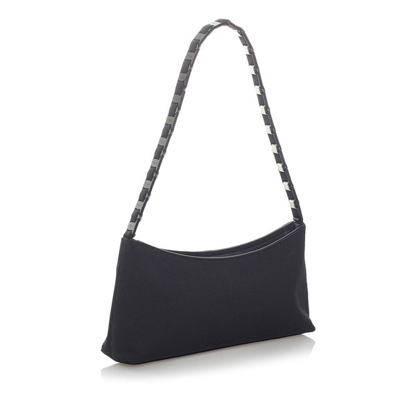 サルヴァトーレフェラガモ チェーン ワンショルダーバッグ D21 9659 ネロ ナイロン レディース Salvatore Ferragamo 【中古】