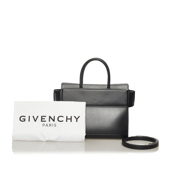ジバンシー ホライゾン ハンドバッグ ショルダーバッグ 2WAY ブラック レザー レディース Givenchy 【中古】