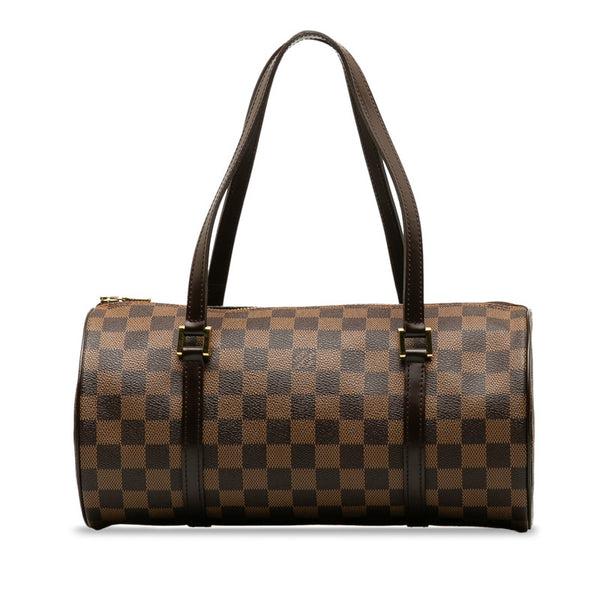 ルイ ヴィトン ダミエ パピヨン30 ハンドバッグ N41210 ブラウン PVC レザー レディース LOUIS VUITTON 【中古】
