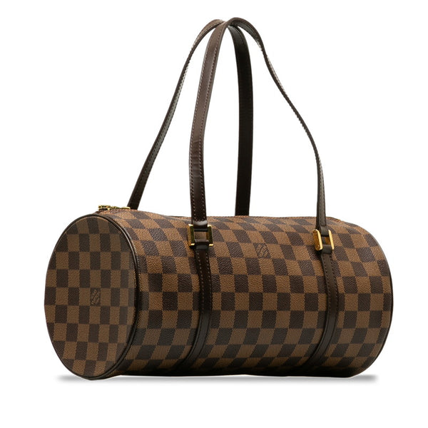 ルイ ヴィトン ダミエ パピヨン30 ハンドバッグ N41210 ブラウン PVC レザー レディース LOUIS VUITTON 【中古】
