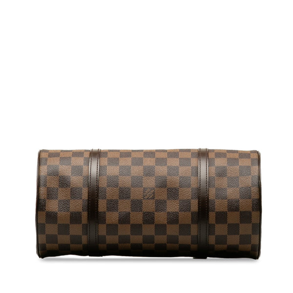 ルイ ヴィトン ダミエ パピヨン30 ハンドバッグ N41210 ブラウン PVC レザー レディース LOUIS VUITTON 【中古】