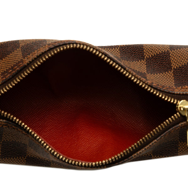 ルイ ヴィトン ダミエ パピヨン30 ハンドバッグ N41210 ブラウン PVC レザー レディース LOUIS VUITTON 【中古】