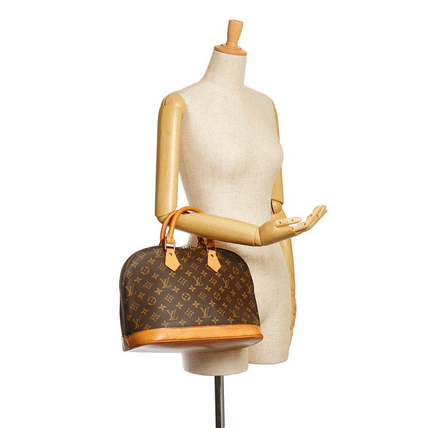 ルイ ヴィトン モノグラム アルマ ハンドバッグ M51130 ブラウン PVC レザー レディース LOUIS VUITTON 【中古】