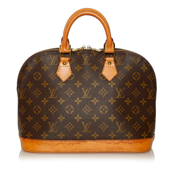 ルイ ヴィトン モノグラム アルマ ハンドバッグ M51130 ブラウン PVC レザー レディース LOUIS VUITTON 【中古】