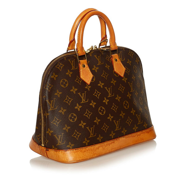 ルイ ヴィトン モノグラム アルマ ハンドバッグ M51130 ブラウン PVC レザー レディース LOUIS VUITTON 【中古】