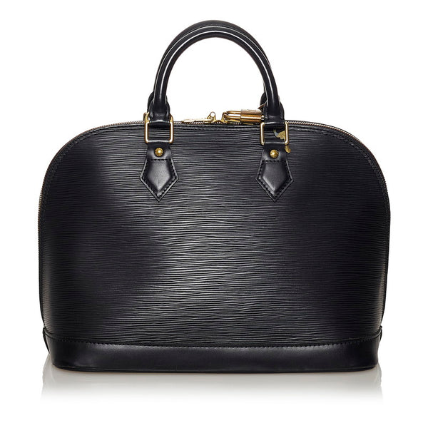 ルイ ヴィトン エピ アルマPM ハンドバッグ M52142 ノワール ブラック レザー レディース LOUIS VUITTON 【中古】