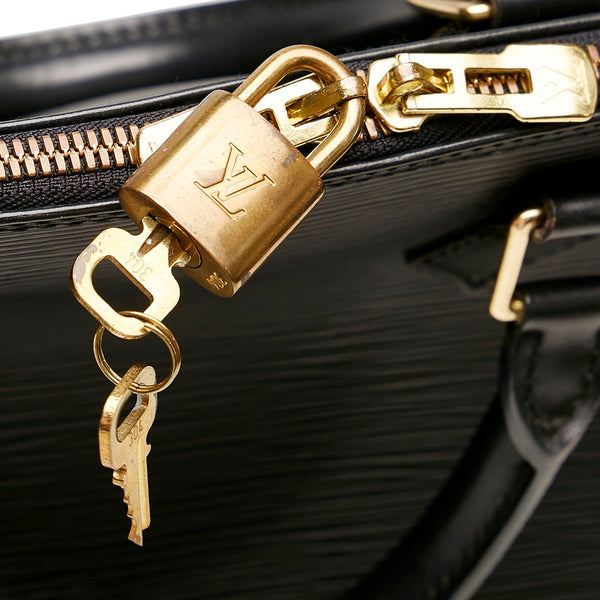 ルイ ヴィトン エピ アルマPM ハンドバッグ M52142 ノワール ブラック レザー レディース LOUIS VUITTON 【中古】