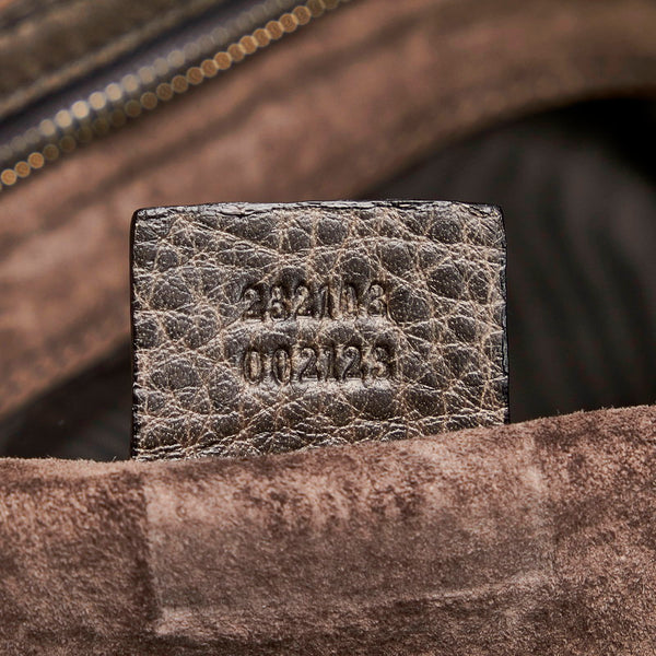 グッチ トートバッグ 232103 ブラック レザー メンズ GUCCI 【中古】