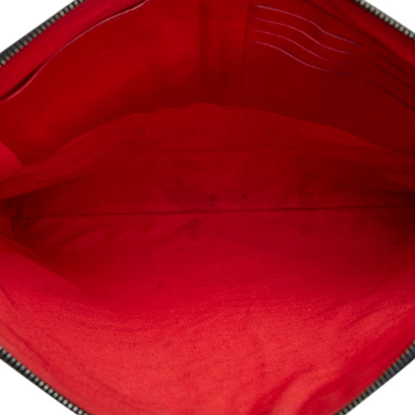 クリスチャンルブタン クラッチバッグ セカンドバッグ ブラック レザー メンズ Christian Louboutin 【中古】