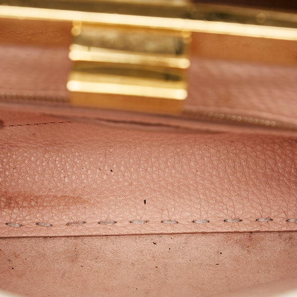 フェンディ セレリア ピーカブー ミニ ハンドバッグ ショルダーバッグ ２WAY 8BN244 ホワイト レザー レディース FENDI 【中古】