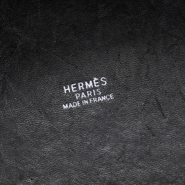 エルメス ピコタンPM  シルバー金具 ハンドバッグ ダークブラウン ヴィブラート レディース HERMES 【中古】