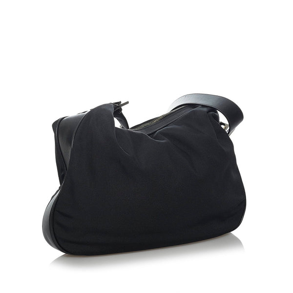 グッチ ワンショルダーバッグ 001 3341 ブラック ナイロン レザー レディース GUCCI 【中古】