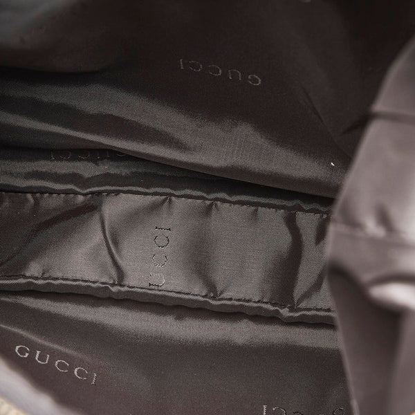 グッチ ワンショルダーバッグ 001 3341 ブラック ナイロン レザー レディース GUCCI 【中古】