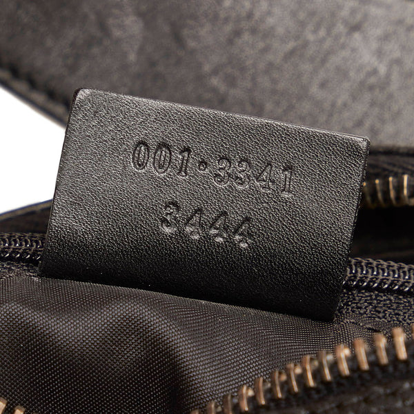 グッチ ワンショルダーバッグ 001 3341 ブラック ナイロン レザー レディース GUCCI 【中古】