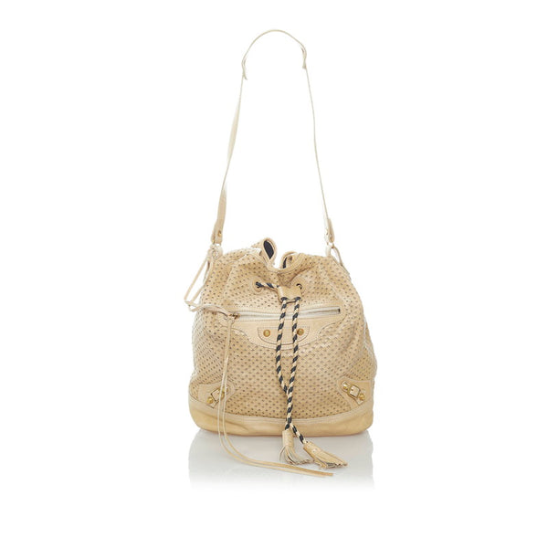 バレンシアガ ワンショルダーバッグ 253604 ベージュ レザー レディース BALENCIAGA 【中古】