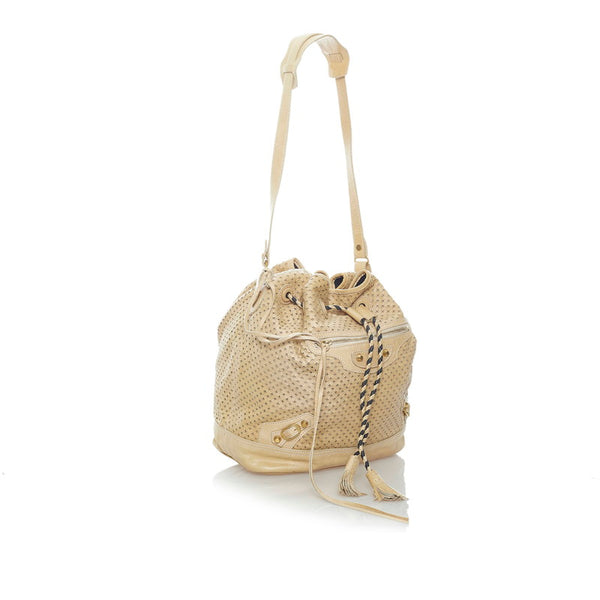 バレンシアガ ワンショルダーバッグ 253604 ベージュ レザー レディース BALENCIAGA 【中古】