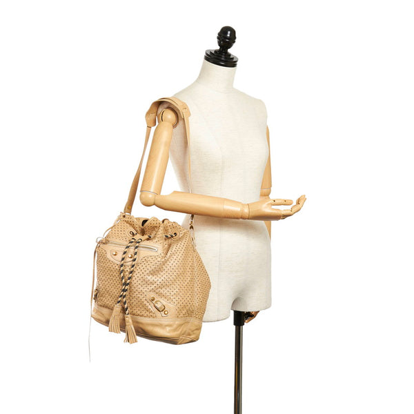 バレンシアガ ワンショルダーバッグ 253604 ベージュ レザー レディース BALENCIAGA 【中古】