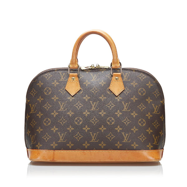 ルイ ヴィトン モノグラム アルマ ハンドバッグ M51130 ブラウン PVC レザー レディース LOUIS VUITTON 【中古】