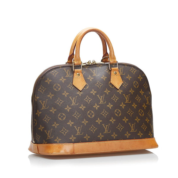 ルイ ヴィトン モノグラム アルマ ハンドバッグ M51130 ブラウン PVC レザー レディース LOUIS VUITTON 【中古】