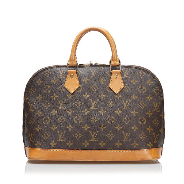 ルイ ヴィトン モノグラム アルマ ハンドバッグ M51130 ブラウン PVC レザー レディース LOUIS VUITTON 【中古】