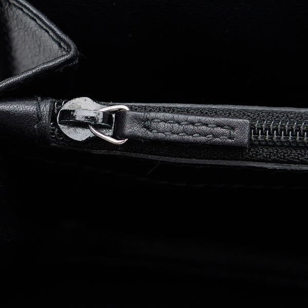 グッチ グッチシマ GGチャーム  ラウンドファスナー 長財布 233025 ブラック レザー レディース GUCCI 【中古】