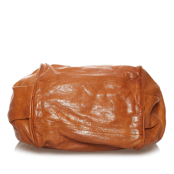 クロエ エテル ハンドバッグ ショルダーバッグ 2WAY ブラウン レザー レディース Chloe 【中古】