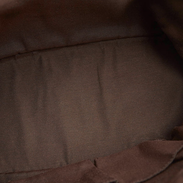 グッチ ウェブ 420023 ブラウン レザー キャンバス ハンドバッグ ショルダーバッグ２WAY レディース GUCCI 【中古】